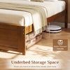 Full/Queen/Twin Size Wooden Bed Frame with Headboard - Gallery View 9 of 10