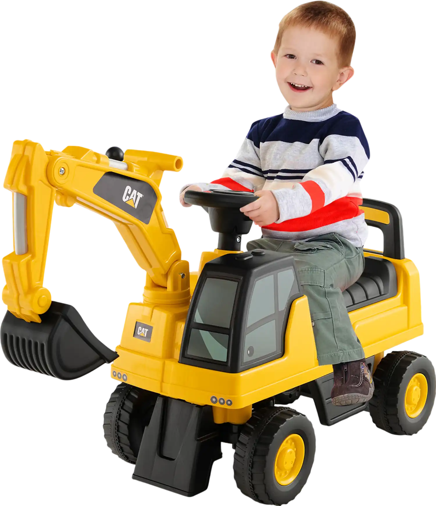 Costway Licensed Caterpillar Kids Ride-On Digger Yellow 74539826 New