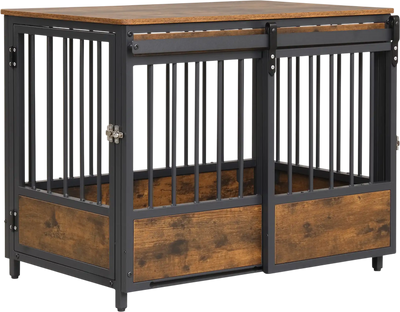 Costway Furniture Style Dog Crate w/ 2 Doors Safety Latch Dog Mat 36537711 New