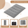 Futon mattress with washable cover, 80"x54", featuring quilted design for even weight distribution, ideal for camping.