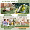 Full-size floor mattress with washable cover, ideal as a sleeping pad, camping mattress, or yoga mat for versatile use.