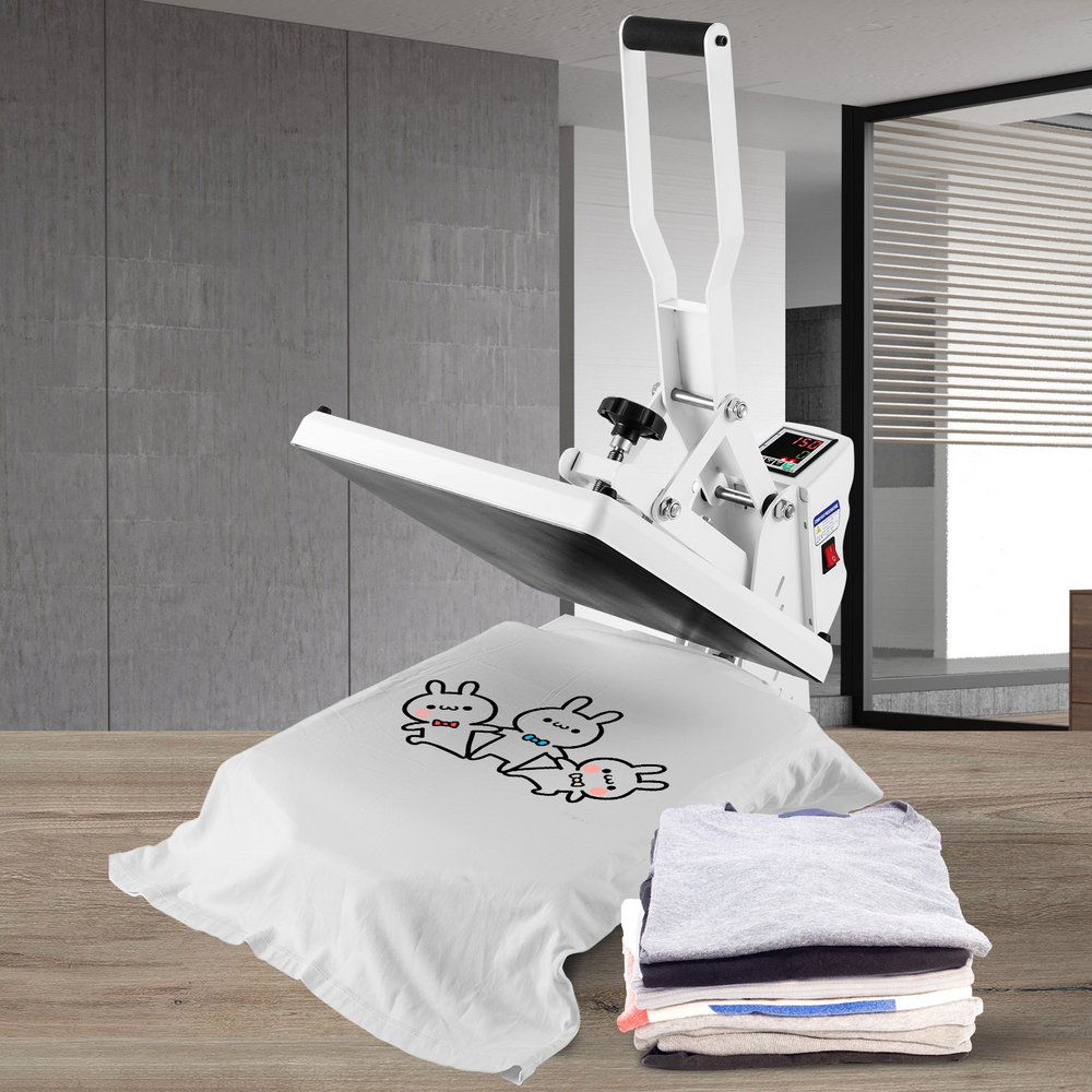 Vevor 15" x 15" Heat Press High Pressure Sublimation Printer 1200W TL3838-1 White New