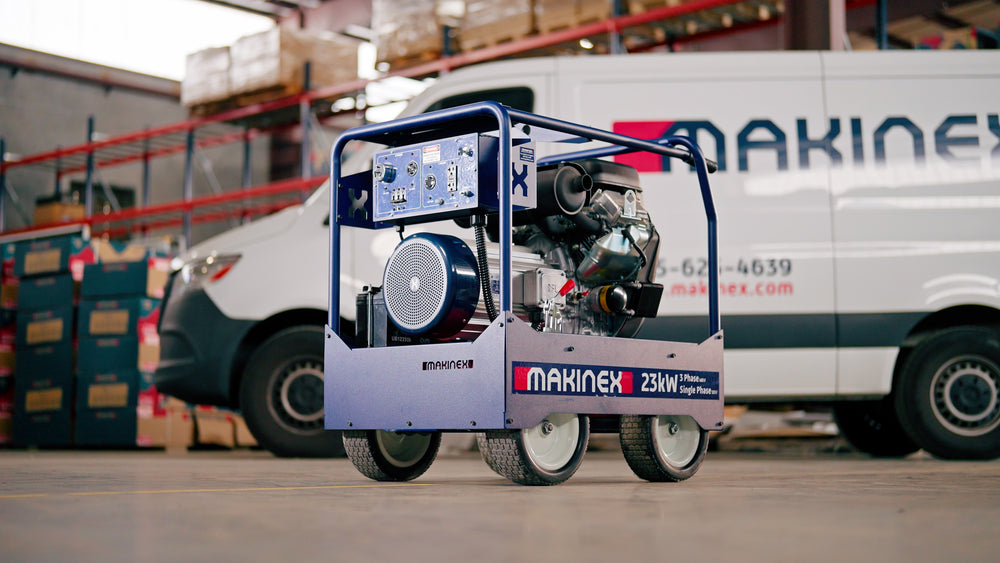 Makinex 23000W/24000W Generator 120V/240V Dual Phase Gas Vanguard 61G277 Engine Electric Start New