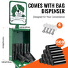 Vevor Outdoor Dog Waste Station 11.5 Gal Trash Can with 600 Bags New
