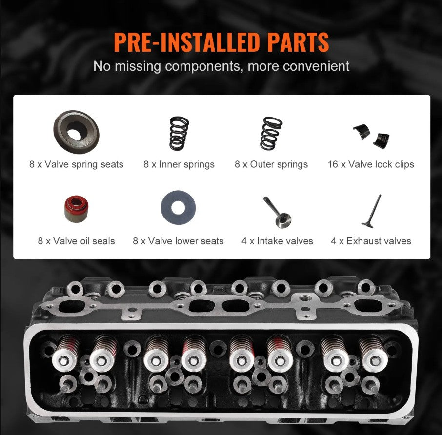 Vevor Cylinder Head Assembly for Chevrolet and GMC (1996–2002) 5.7L V8 New