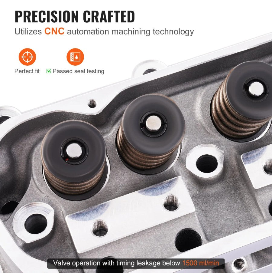 Vevor Aluminum Engine Cylinder Head Assembly for SBF Ford Mustang 289/302/351W New