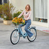 Vevor Beach Cruiser Bike 24" 7-Speed with Basket Light Blue New