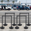 Vevor Crowd Control Stanchions 8-Pack with Retractable Belts Stainless Steel Posts New