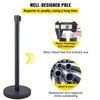 Vevor Crowd Control Stanchions 8-Pack with Retractable Belts Stainless Steel Posts New