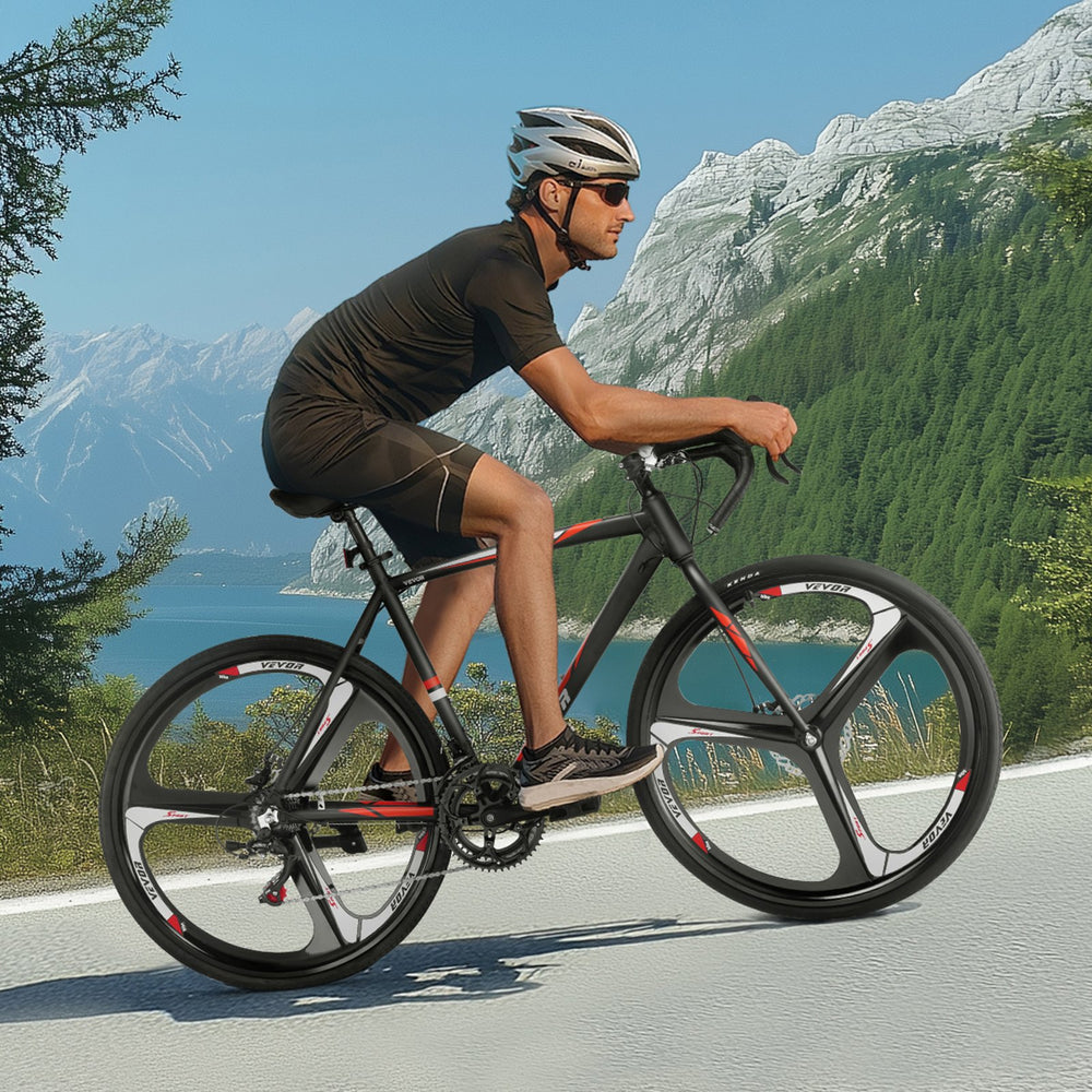 Vevor Road Bike 700C Aluminum Alloy Frame Shimano 14 Speed Disc Brake Racing Bicycle New