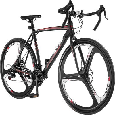 Vevor Road Bike 700C Carbon Steel Frame Shimano 21 Speed Disc Brake Racing Bicycle New