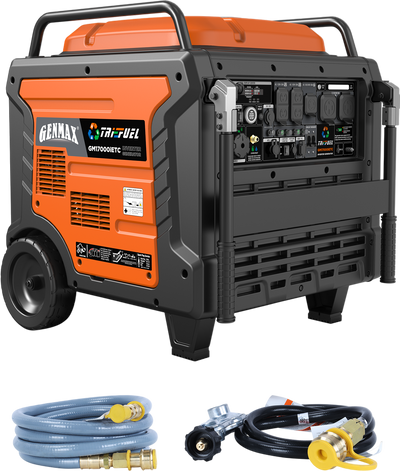 GENMAX GM17000iET 13500W/17000W Generator Tri-Fuel 50A Remote Start Gas Propane Natural Gas with CO Detect CARB New