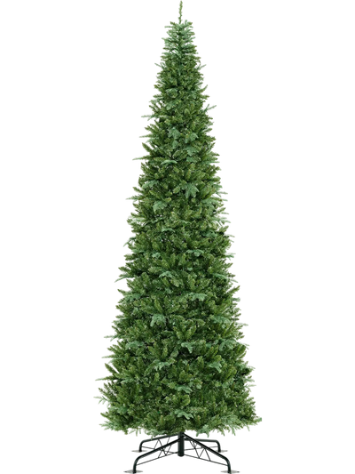 Costway 12' Prelit Hinged Artificial Christmas Tree 2517 PVC PE Tips 20833609 New