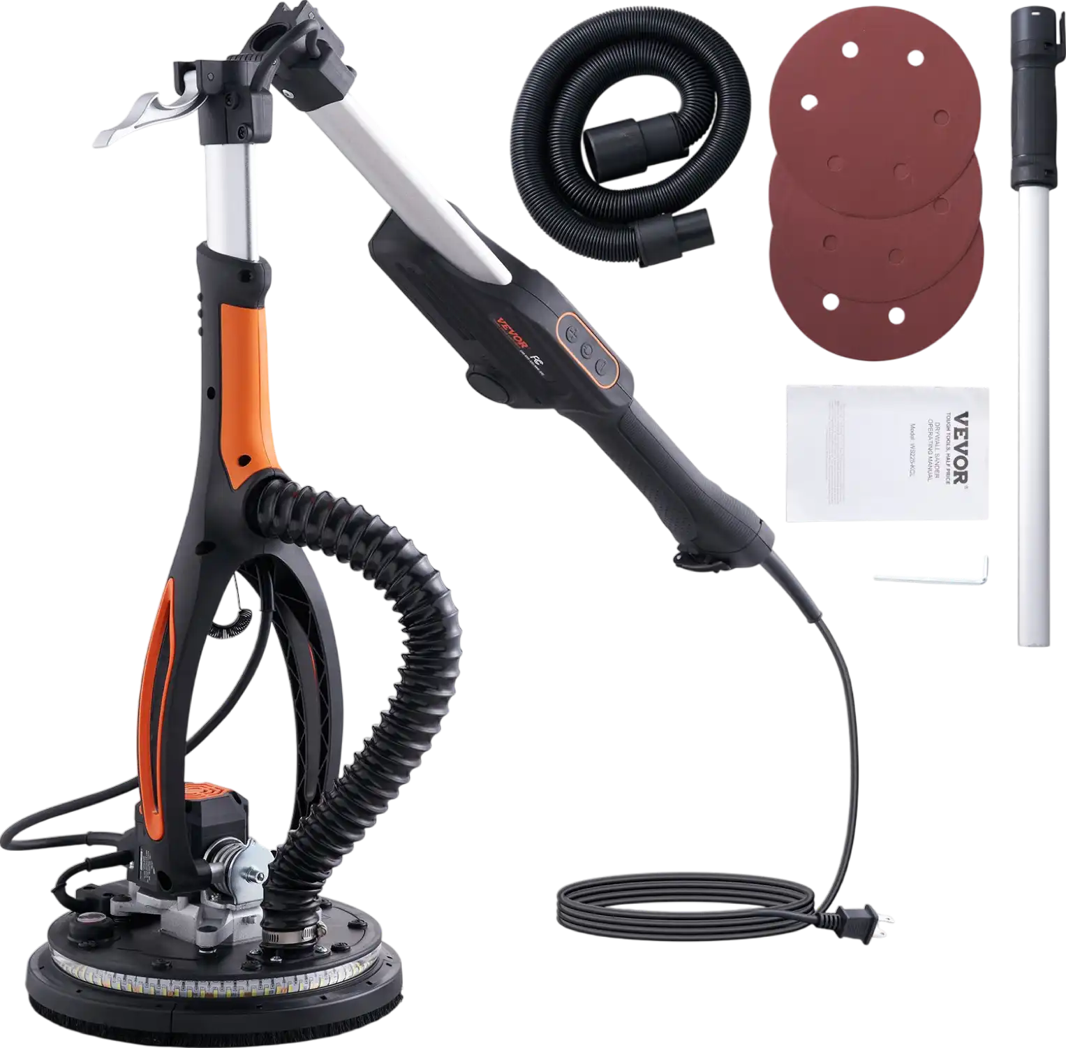 Vevor Drywall Sander 800W Brushless Motor 1000-2300RPM Variable Speed New