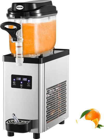 Vevor Slushy Machine 1.6 Gal 300W Single Tank Stainless Steel Frozen Drink Maker for Commercial Use New