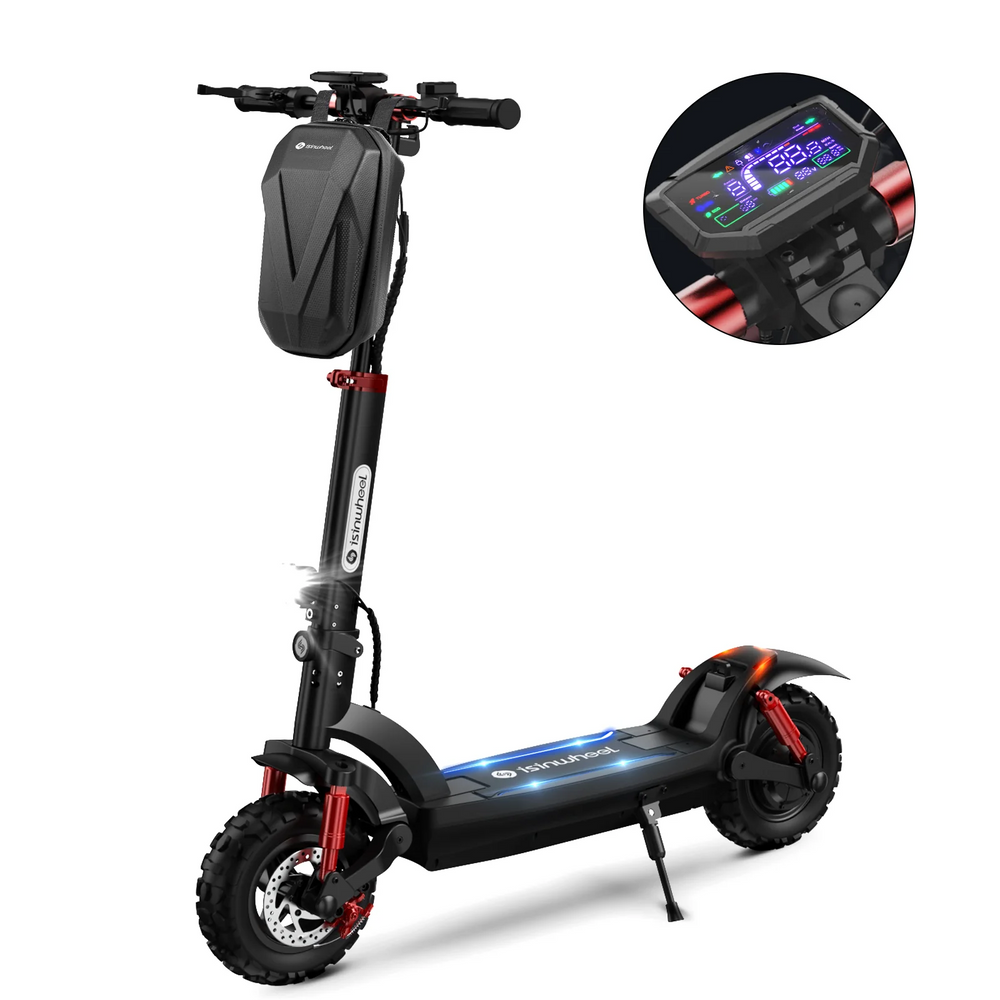 isinwheel GT2 Off Road Electric Scooter 28 Mile Range 28 MPH 800W New