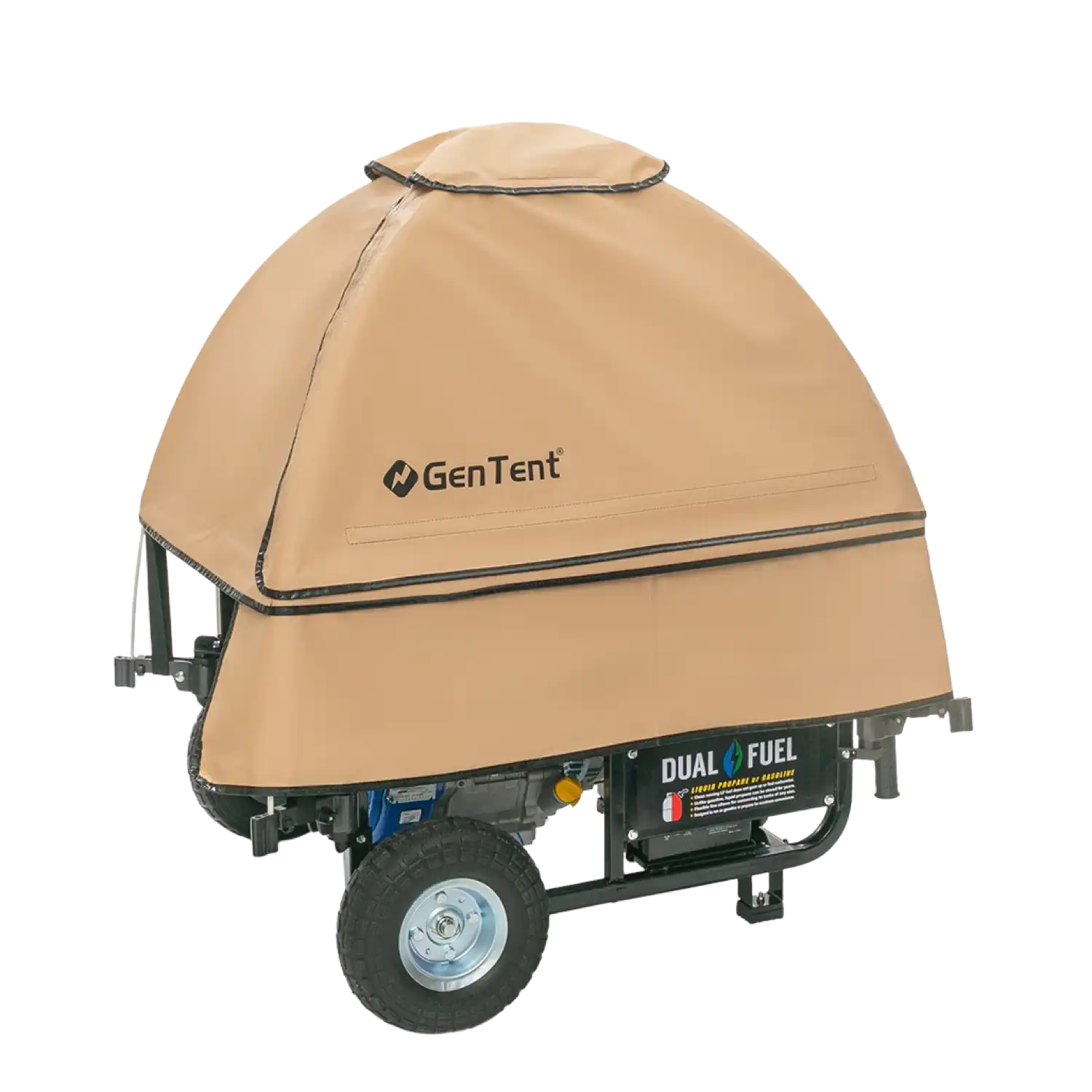 GenTent Stormbracer w/ universal mounting kit for portable open frame generators Weatherproof running tent cover New