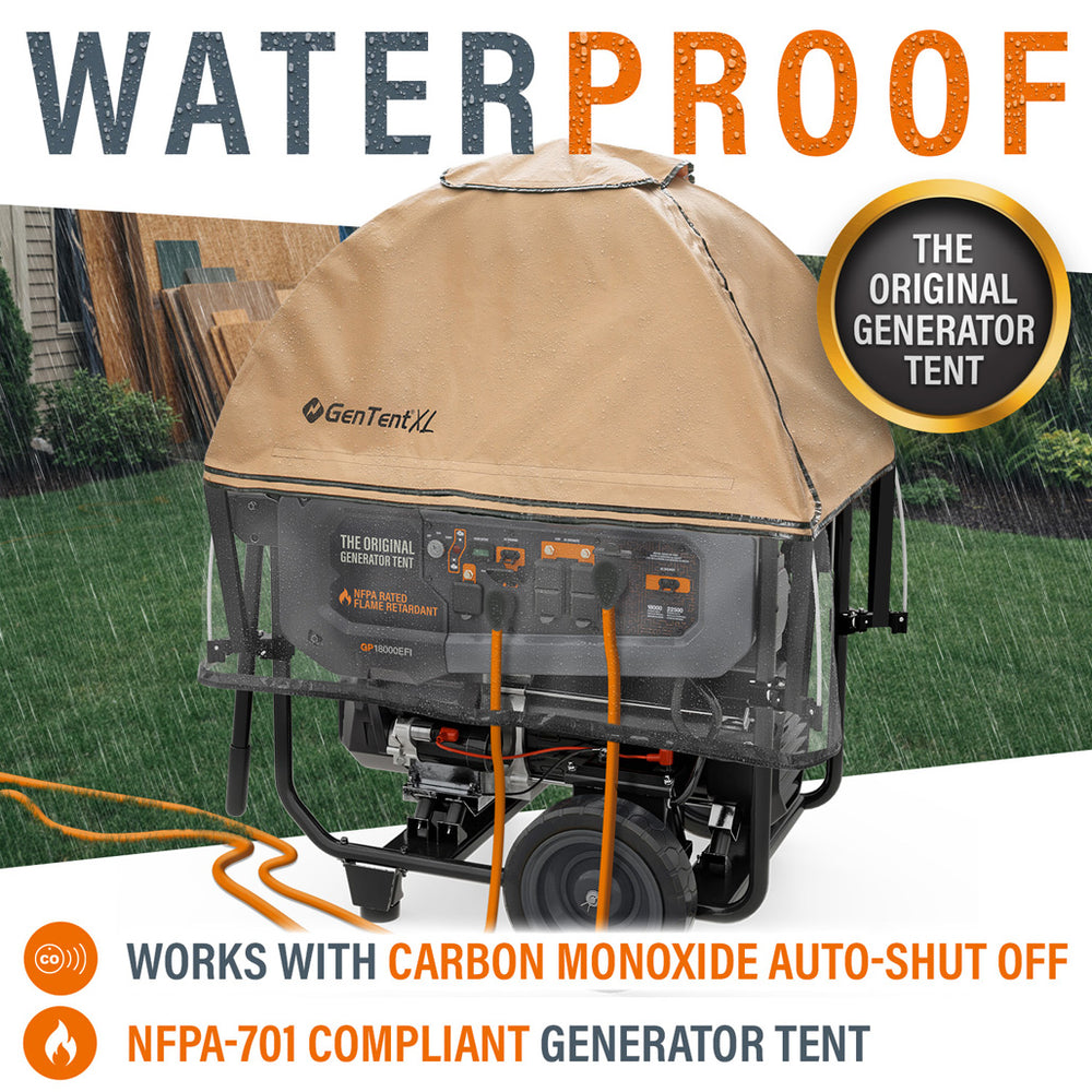 GenTent XL Universal Clamp Kit for Open Frame Generators Weatherproof Running Tent Cover New