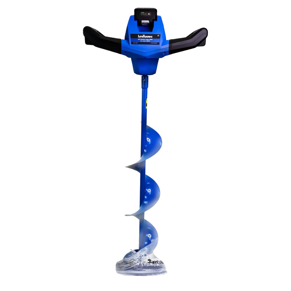 Landworks GUO003 8" x 39" Bit 48V 2Ah Electric Ice Auger New