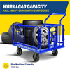 Goodyear GUO105 Cargo Trailer Heavy Duty Utility Cart 1200 lbs Load Capacity 8" Casters Compatible with Electric Tugger Cart New