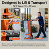 Super Handy GUO150 Pail Lift Electric Hand Truck 220 lbs. Capacity for 5 Gal. Buckets 48V 2Ah New