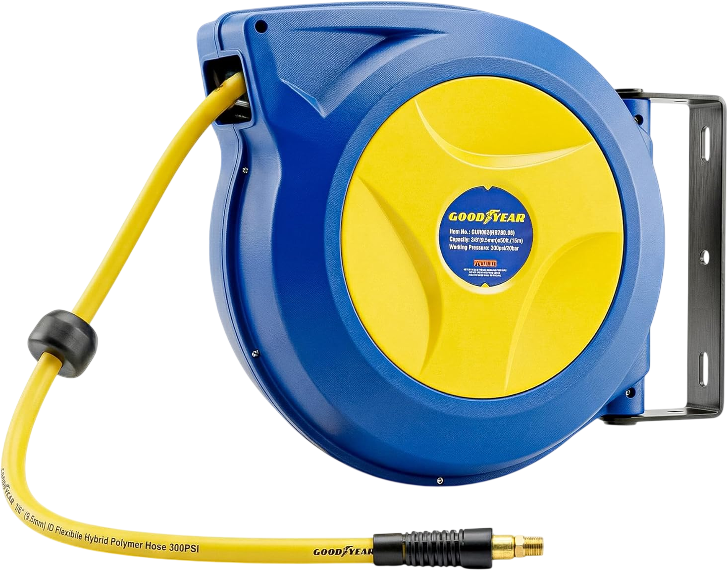 Goodyear GUR082 Retractable Air Hose Reel 3/8
