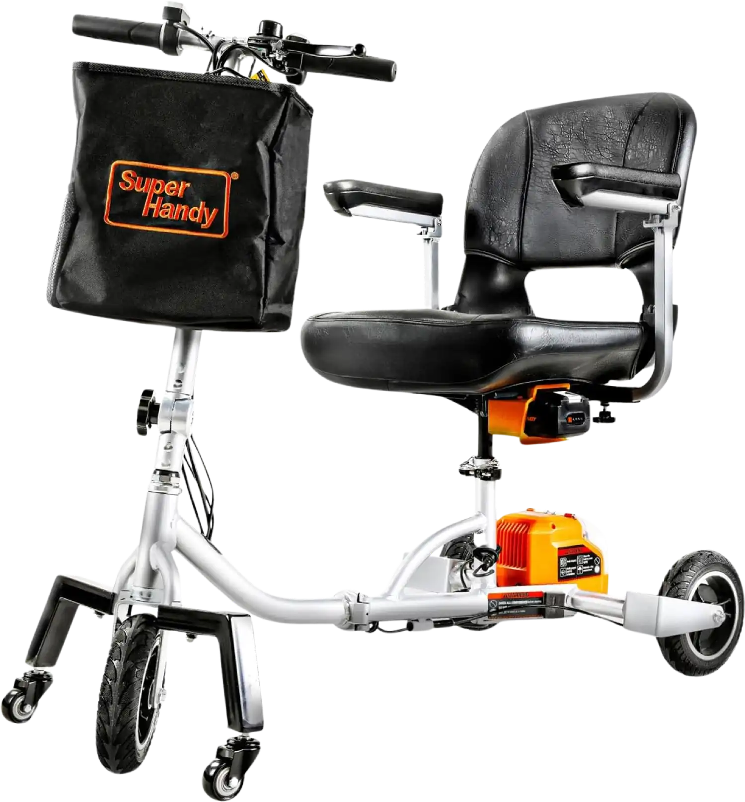 Super Handy GUT140 48V 3-Wheeled Lightweight Long Range with Extra Battery Folding Mobility Scooter New