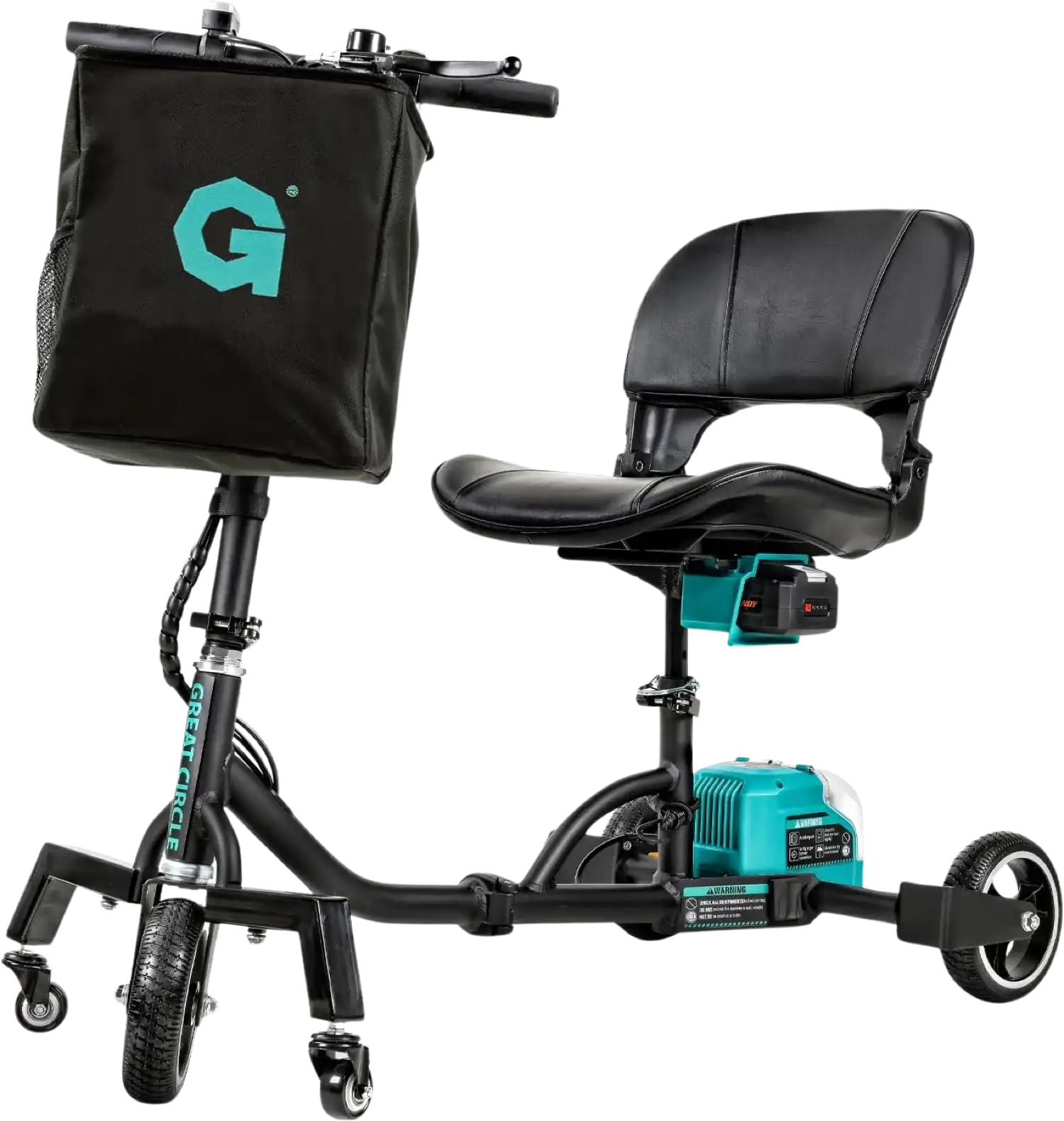 G GUT173 Mobility Scooter 275 lbs. Capacity 3.7 MPH 6.5 Miles 48V 2Ah Li-Ion Aluminum 35 lbs. Folding New