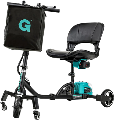 G GUT173 Mobility Scooter 275 lbs. Capacity 3.7 MPH 6.5 Miles 48V 2Ah Li-Ion Aluminum 35 lbs. Folding New