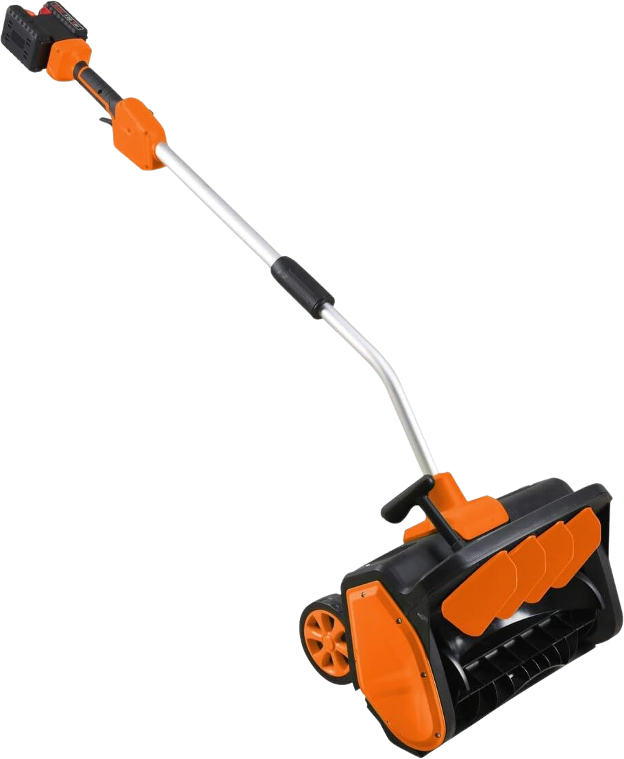 Super Handy GCAT031 Electric Snow Thrower Shovel 48V 2Ah with Curved Serrated Blade New Canada Only