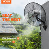 Vevor Wall-Mount Misting Fan 30" 3-Speed 9500 CFM Waterproof Oscillating Industrial Wall Fan New