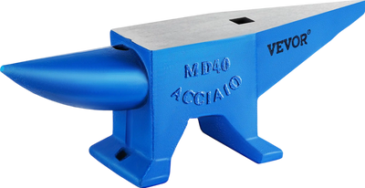 Vevor Single Horn Anvil 88 Lbs. Cast Steel with Round and Square Hole New