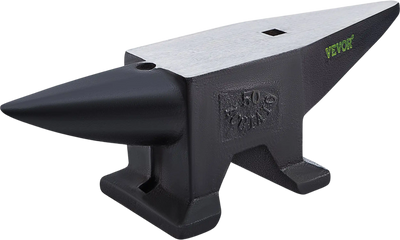 Vevor Cast Steel Anvil 110 Lbs. Single Horn Large Countertop Stable Base New