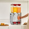 Vevor Beverage Dispenser 10.5 Qt 2 Tank Commercial Cold Juice Machine 260W Stainless Steel New