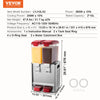 Vevor Beverage Dispenser 10.5 Qt 2 Tank Commercial Cold Juice Machine 260W Stainless Steel New