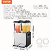 Vevor Beverage Dispenser 12.7 Qt 2 Tank Commercial Stainless Steel Cold Juice Dispenser 265W Wide Spout New