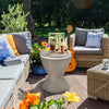 3 in 1 8 Gallon Patio Rattan Cooler Bar Table with Adjust Ice Bucket-Brown - Gallery View 1 of 13