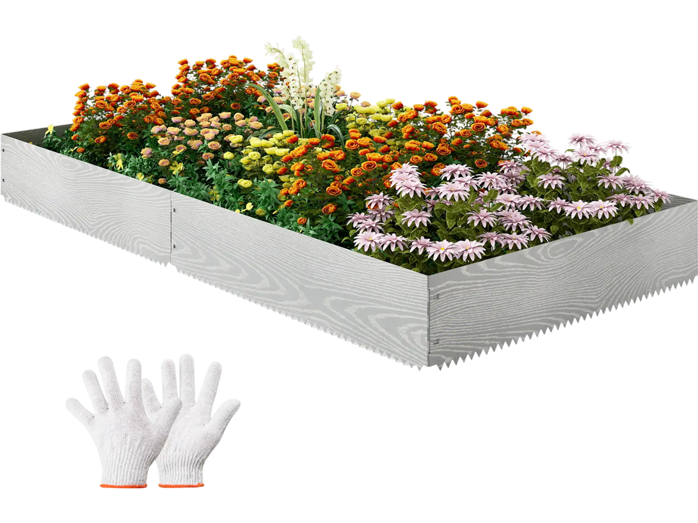 6-Pack 20 FT Galvanized Metal Landscape Edging for Lawn（Patented）