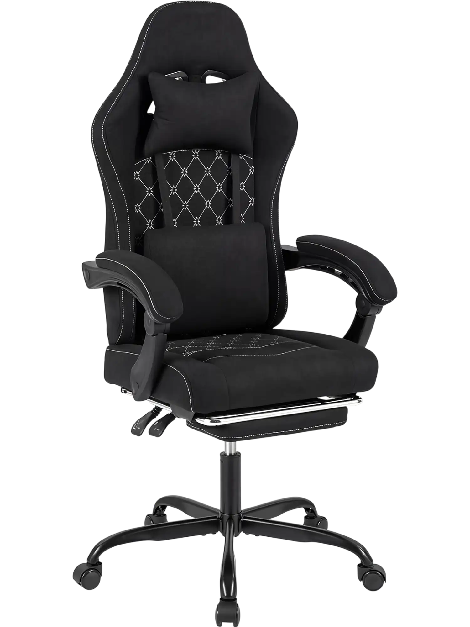 Costway Height Adjustable Gaming Chair with Headrest Computer Video Game Chair 11359425 New