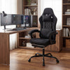 Gaming Chair Height Adjustable Computer Chair with Headrest Video Game Chair-Black - Gallery View 1 of 11