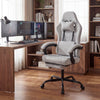 Gaming Chair Height Adjustable Computer Chair with Headrest Video Game Chair-Gray - Gallery View 1 of 11