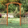 7/7.5 Feet Garden Arch Wooden Arbor Outdoor Wood Trellis for Climbing Plants-7.5 FT - Gallery View 1 of 11