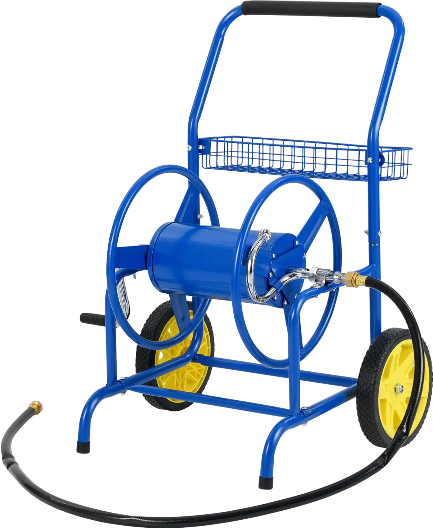 Costway Garden Hose Reel Cart 2-Wheel Storage Basket 43294253 New