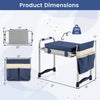 Garden kneeler and seat with wide EVA foam padding, foldable design, and tool pouch for versatile outdoor use.
