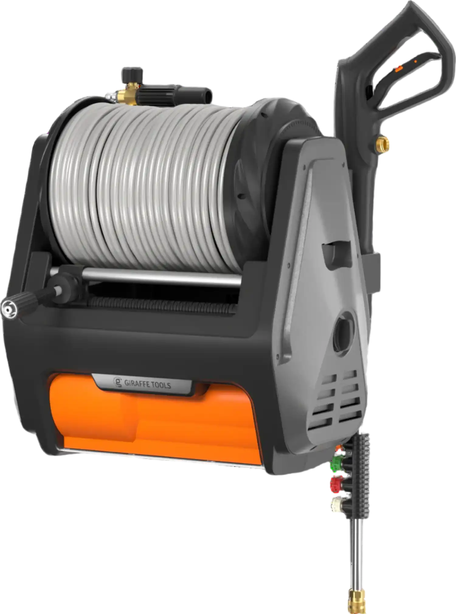 Giraffe Tools Grandfalls Retractable Pressure Washer PRO 1.6 GPM 3300 PSI New
