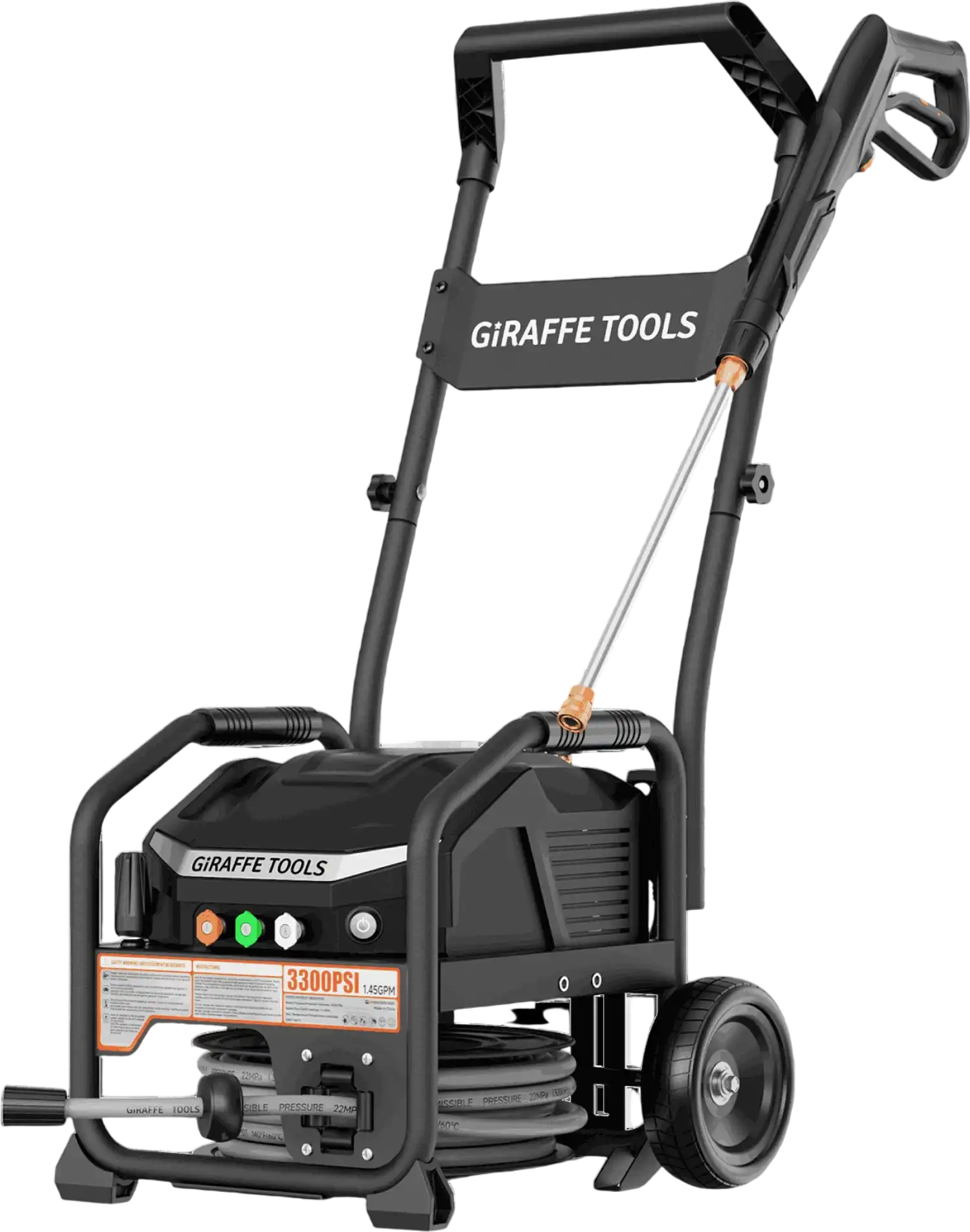 Giraffe Tools Crossfalls Max Retractable Pressure Washer 3000 PSI 1800W 50FT New