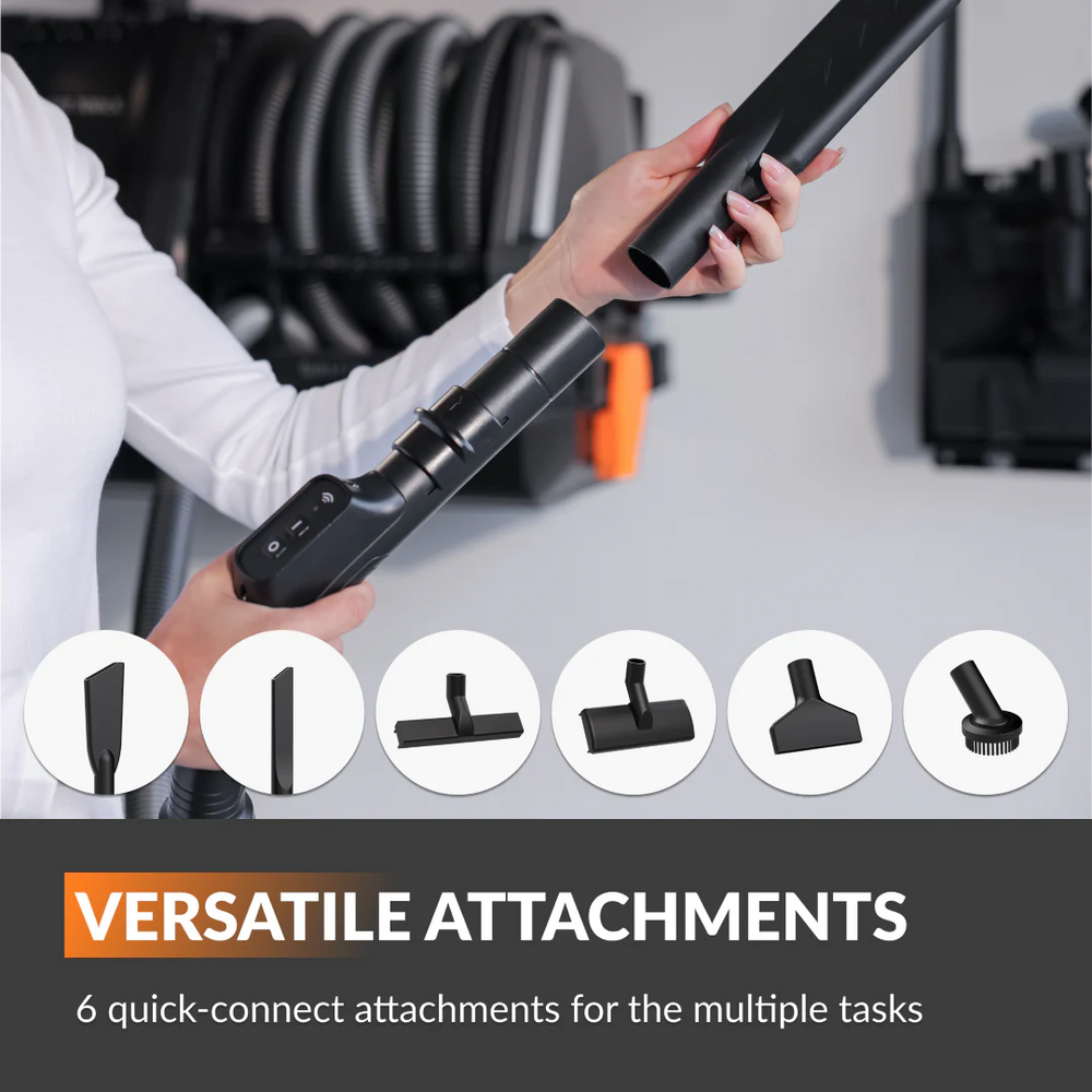 Giraffe Tools Grandstorm Retractable Vacuum Cleaner with 30' Hose 4.5 Gal. Dustbin New