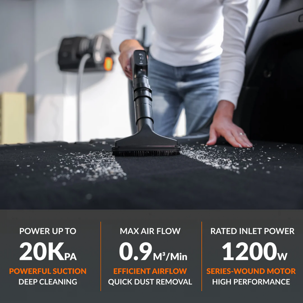 Giraffe Tools Grandstorm Retractable Vacuum Cleaner with 30' Hose 4.5 Gal. Dustbin New