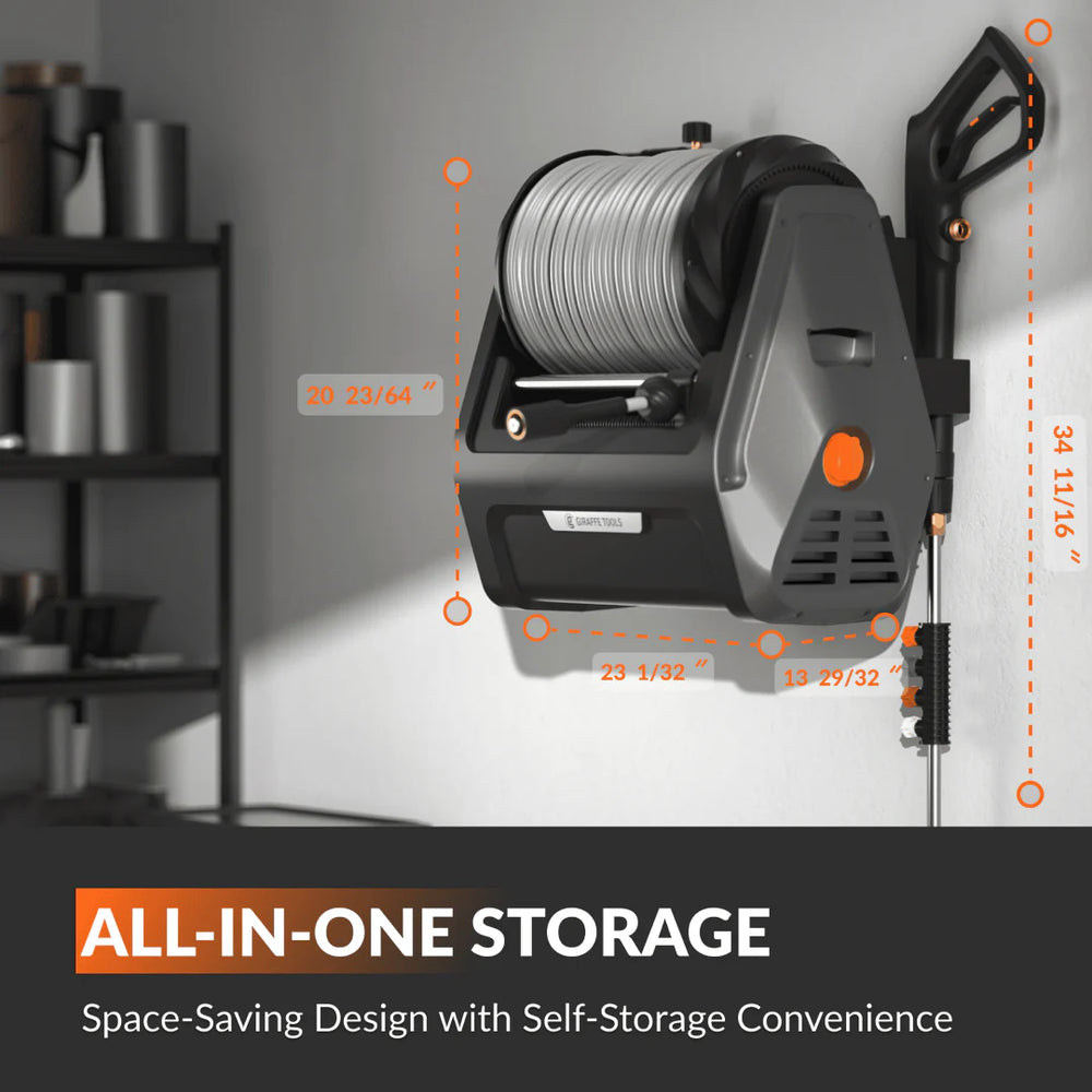 Giraffe Tools Grandfalls Retractable Pressure Washer Plus+ 2400 PSI New