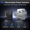 Giraffe Tools PD40 Retractable Charger 40W Black USB-C Cable New